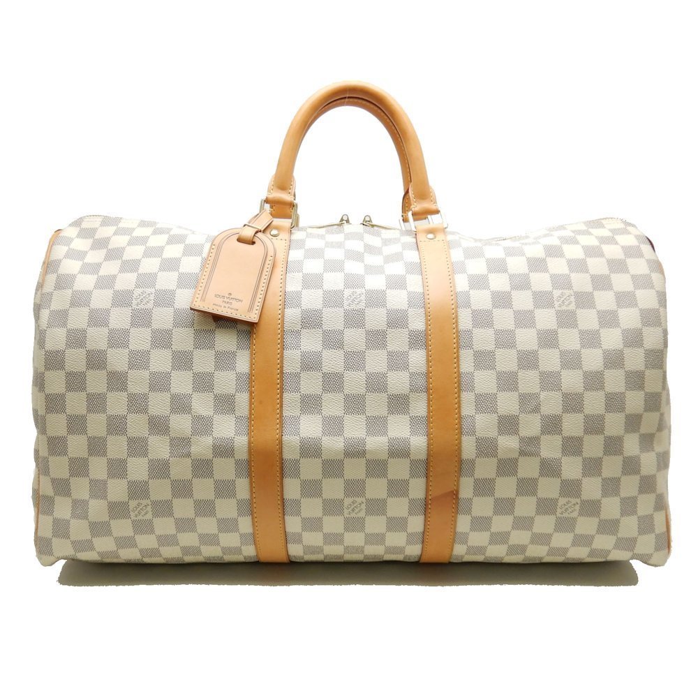 Louis Vuitton Damier Azur Keepall 50 Shoulder Bag
